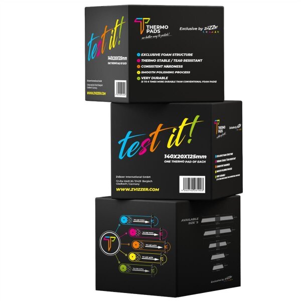 ZviZZer Thermo Padz TEST IT Box 125mm 5er Set