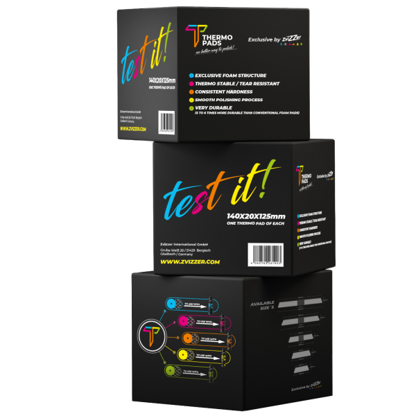 ZvIZZer Thermo Padz TEST IT Box 125mm 5er Set