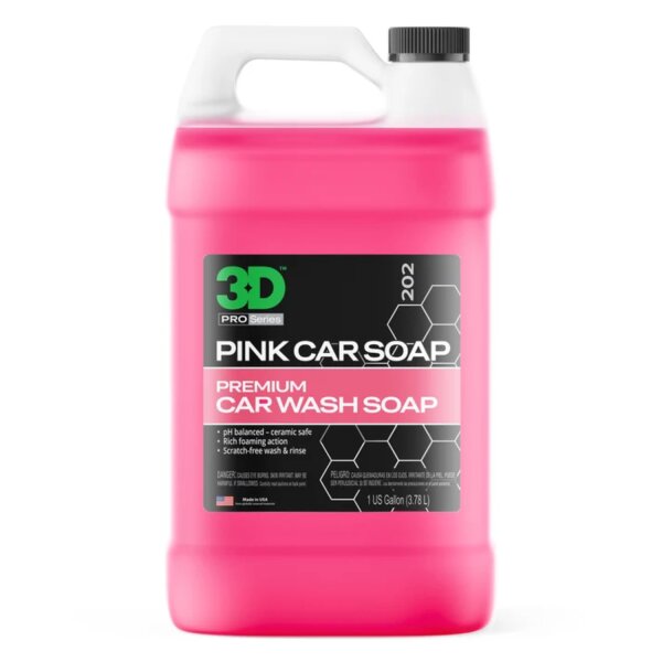 3D Pink Car Soap Autoschampoo Snow Foam 3785ml 1 Galone