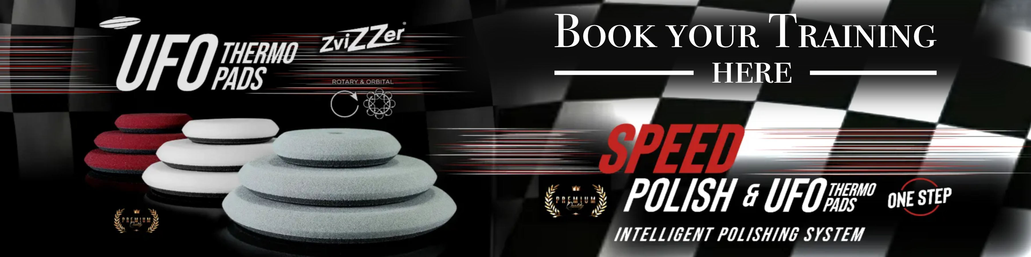 ZViZZer SPEED Polish & Thermo UFO Pads Banner